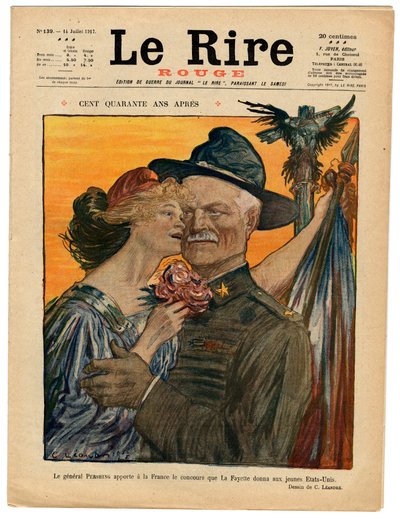 غلاف "" Le Lire rouge "، Satirique en Couleurs بواسطة تشارلز ليندر