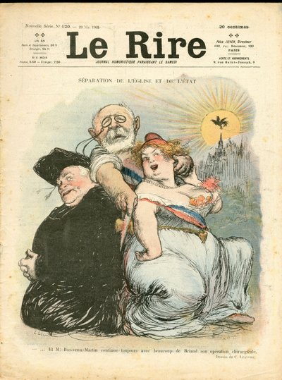 غلاف "" The Laughter "، رقم 120 ، Satirique en Couleurs بواسطة تشارلز ليندر