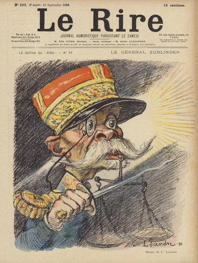 رسم توضيحي لـ Le Rire بواسطة Charles Leandre