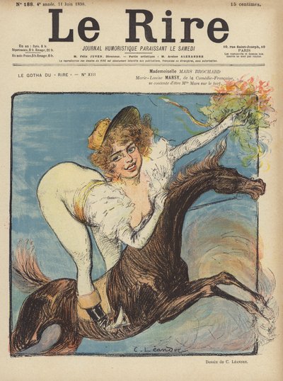 رسم توضيحي لـ Le Rire بواسطة Charles Leandre