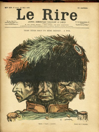 رسم توضيحي لتشارلز ليندر (1862-1934) لغلاف Le Rire بواسطة تشارلز ليندر