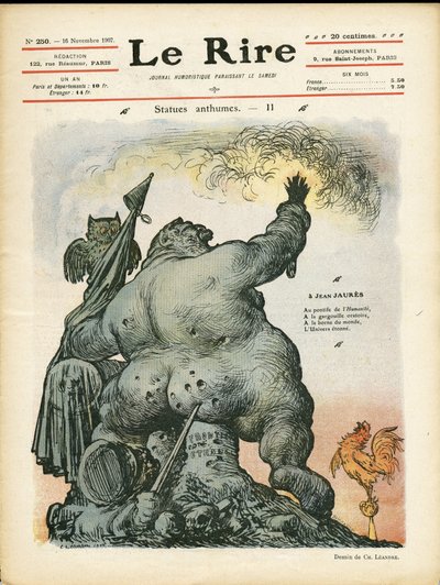 رسم توضيحي لتشارلز ليندر (1862-1934) لغلاف Le Rire بواسطة تشارلز ليندر