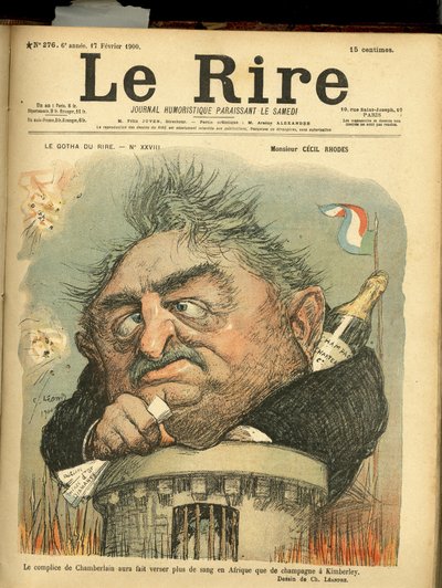 رسم توضيحي لتشارلز ليندر (1862-1934) لغلاف Le Rire بواسطة تشارلز ليندر