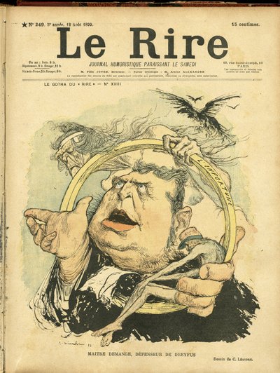 رسم توضيحي لتشارلز ليندر (1862-1934) لغلاف Le Rire بواسطة تشارلز ليندر