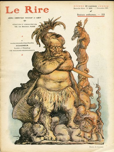 رسم توضيحي لتشارلز لياندر (1862-1934) لغلاف Le Rire ، 07/12/07 - Augagneur Victor (1855-1931) - إقرار بواسطة تشارلز ليندر