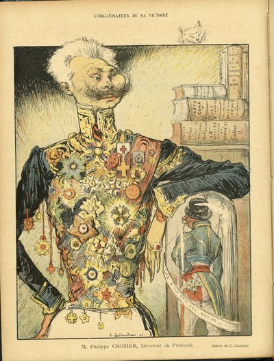 رسم توضيحي لتشارلز لياندر (1862-1934) في لو ريير بواسطة تشارلز ليندر