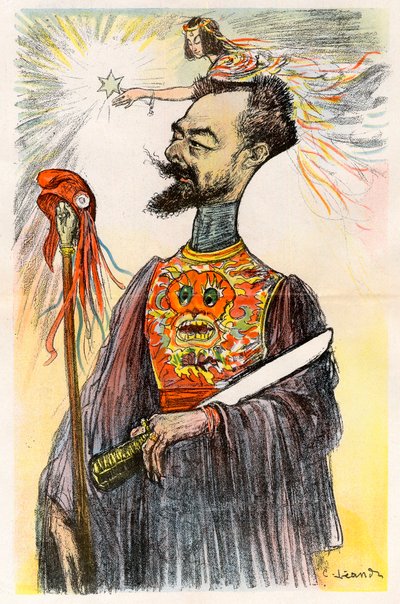بول دومر (1857-1932) - كارتون لتشارلز ليندر (1862-1934) في "Le Rire" "" 1902 بواسطة تشارلز ليندر