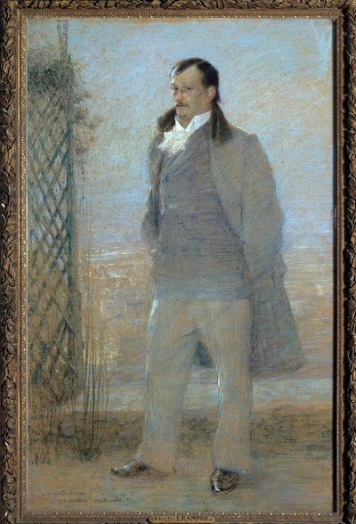 Portrait en pied de Georges Courteline (1858-1929) الروائي والكاتب المسرحي الفرنسي في 1898 رسم تشارلز ليندري (1862-1934). 1898. جولات متحف الفنون الجميلة بواسطة تشارلز ليندر