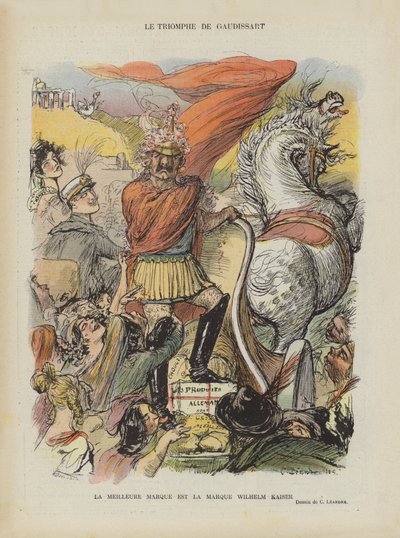 هجاء حول الأزمة المغربية عام 1905. رسم توضيحي لـ Le Rire بواسطة Charles Leandre