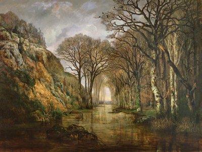 The Erdre ، شتاء ، 1857 بواسطة تشارلز ليرو