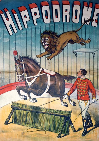 ملصق إعلان عن سيرك "ميدان سباق الخيل" ، حوالي 1900 بواسطة تشارلز ليفي