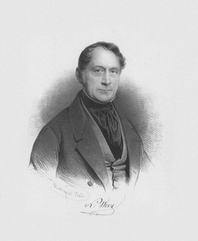 صورة للقائد والملحن نيكولاس لامبرت ويري 1789-1867 ، 1842. بواسطة تشارلز لويس بوجنيت