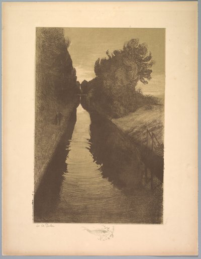 جناح المناظر الطبيعية: المناظر الطبيعية ، اللوحة 1 ، ملاحظة ، سمكة ، 1892-1893. بواسطة تشارلز ماري دولاك