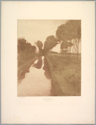 جناح أفقي: مناظر طبيعية ، لوحة 3 ، ملاحظة ، بات ، 1892-1893. بواسطة تشارلز ماري دولاك