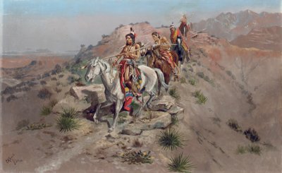على طريق الحرب ، 1895 بواسطة تشارلز ماريون راسل