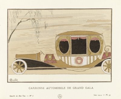 مدرب سيارات جراند جالا ، حانة. 1914 (استنسل) بواسطة تشارلز مارتن