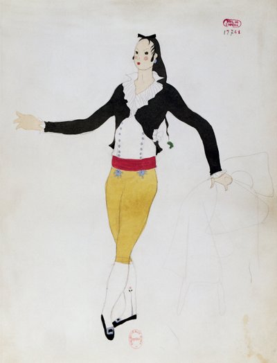 Costume for character of Figaro from The Barber of Seville by Gioacchino Rossini بواسطة تشارلز مارتن