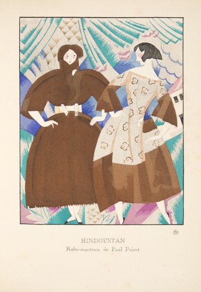 هندستان ، من مجموعة لوحات الموضة ، 1920 (طباعة pochoir) بواسطة تشارلز مارتن