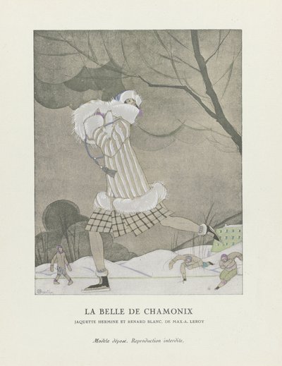 La Belle de Chamonix ، حانة. 1924 (استنسل) بواسطة تشارلز مارتن