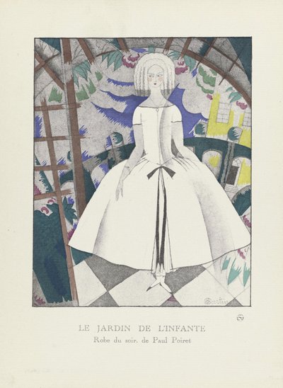 Le Jardin de lInfante ، من مجموعة لوحات الموضة ، 1920 (استنسل) بواسطة تشارلز مارتن