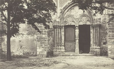 كنيسة Villeneuve le Comte ، Seine-et-Marne Church of Villeneuve le Comte ، Seine-et-Marne ، 1862. بواسطة تشارلز مارفيل