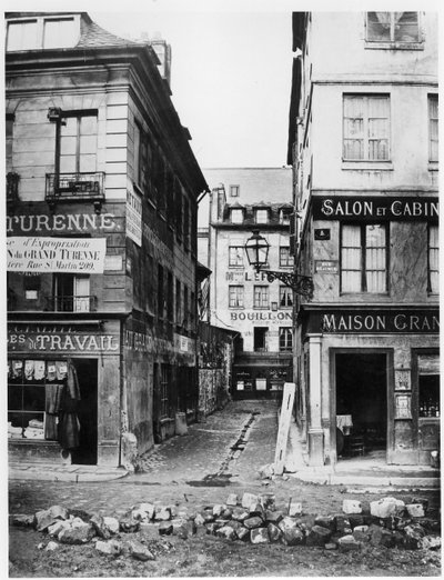 باريس 4 rue de Breteuil ، منظر مأخوذ من شارع Reaumur نحو شارع Vaucanson ، 1858-78 بواسطة تشارلز مارفيل