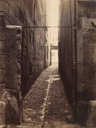 Rue du Chat-qui-Pêche من شارع Rue de la Huchette ، كاليفورنيا. 1868. بواسطة تشارلز مارفيل