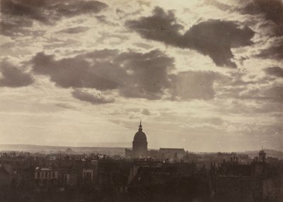 دراسة سحابية بدون عنوان مع Les Invalides ، 1860. بواسطة تشارلز مارفيل