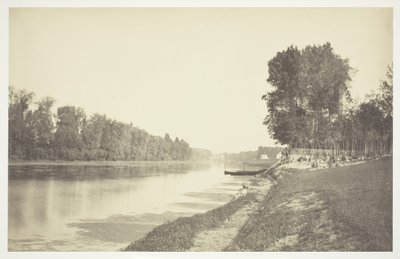 بدون عنوان ، ج. 1850. [أشجار بالقرب من الماء في حديقة بوا دو بولوني في باريس]. بواسطة تشارلز مارفيل