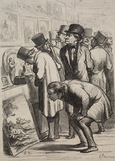 معرض في فندق Drouot: يوم البيع بواسطة بعد Honoré Daumier