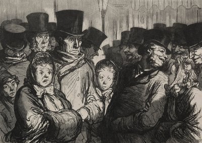 المسارح: الخروج من الدراما والخروج من مشوا الحبال المشدودة بواسطة بعد Honoré Daumier