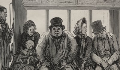 الجامع: الجزء الداخلي من الجامع بواسطة بعد Honoré Daumier