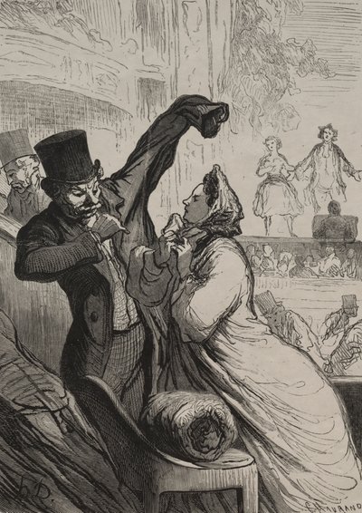 المسرح: المشهد الأخير بواسطة بعد Honoré Daumier