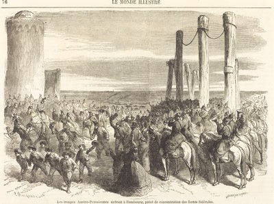 دخول القوات النمساوية البروسية هامبورغ ... [النصف العلوي] بواسطة Charles Maurand after Godefroy Durand