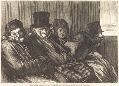 قطار ممتع بواسطة شارل موران بعد Honoré Daumier