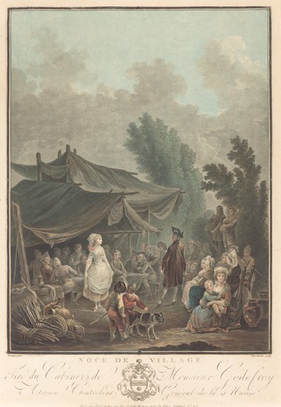 عرس قرية Noce de Village ، 1785. بواسطة تشارلز ملكيور ديسكورتيس