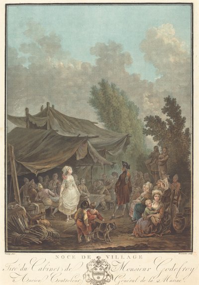 عرس قرية Noce de Village ، 1785. بواسطة تشارلز ملكيور ديسكورتيس