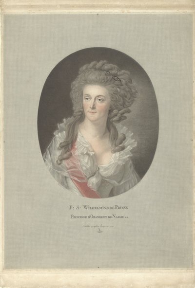 صورة ويلهلمينا من بروسيا ، أميرة أورانج ناسو F: S: Wilhelmine de Prusse Princesse d