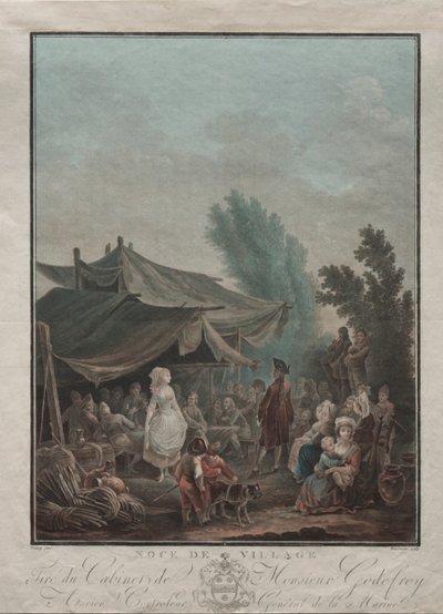 زفاف القرية ، 1785. بواسطة تشارلز ملكيور ديسكورتيس
