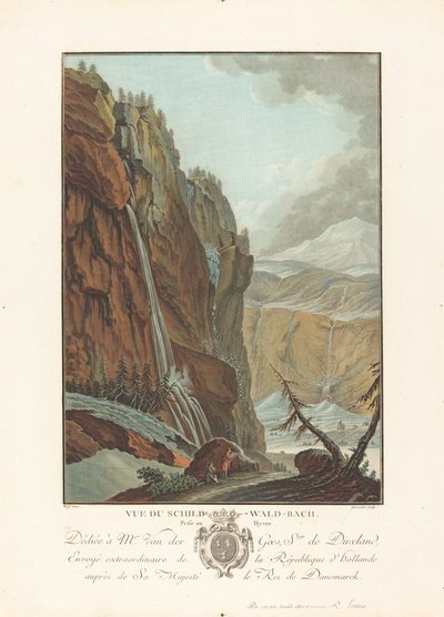 جائزة Vue du Schild-Wald-Bach في Hyver ، 1785. بواسطة تشارلز ملكيور ديسكورتيس