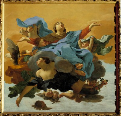 افتراض العذراء لوحة تشارلز ميلين (1597-1649) مجموعة خاصة من القرن السابع عشر بواسطة تشارلز ميلين