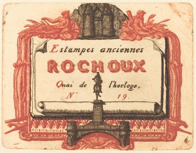 عنوان Rochoux ، Marchand d'estampes (The Address-Card of Rochoux ، aprinteller) بواسطة تشارلز ميريون