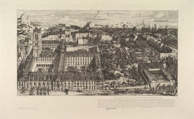 الكلية Henri IV أو Lycée Napoléon ، 1863-64. بواسطة تشارلز ميريون