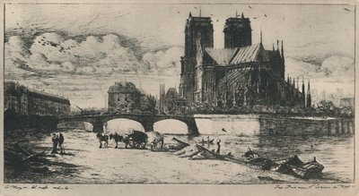 دير نوتردام دي باريس ، الولاية الرابعة ، 6 12 × 11 34 بوصة ، 1854 ، 1927 بواسطة تشارلز ميريون