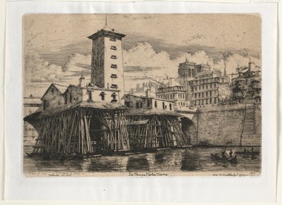 نوتردام بومفوس ، باريس ، 1852. بواسطة تشارلز ميريون