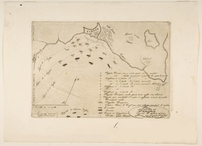 خطة معركة سينوب ، 1853. بواسطة تشارلز ميريون