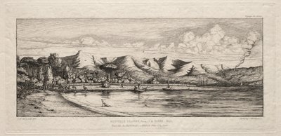 صيد السين من نقطة حرق الفحم ، أكاروا ، شبه جزيرة بانكس ، 1845 ، 1863. بواسطة تشارلز ميريون