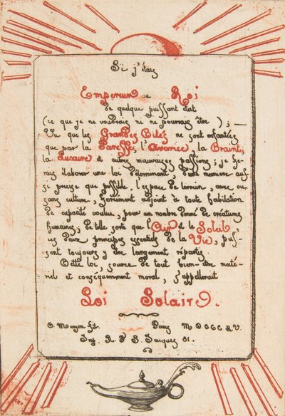 قانون الطاقة الشمسية ، 1855. بواسطة تشارلز ميريون