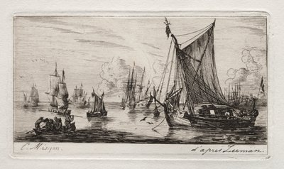 صيادو البحر الجنوبي ، 1850. بواسطة تشارلز ميريون
