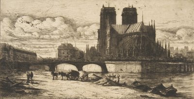 حنية نوتردام ، باريس 1854. بواسطة تشارلز ميريون